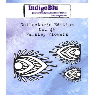 IndigoBlu Rubber Stamps - Paisley Flowers